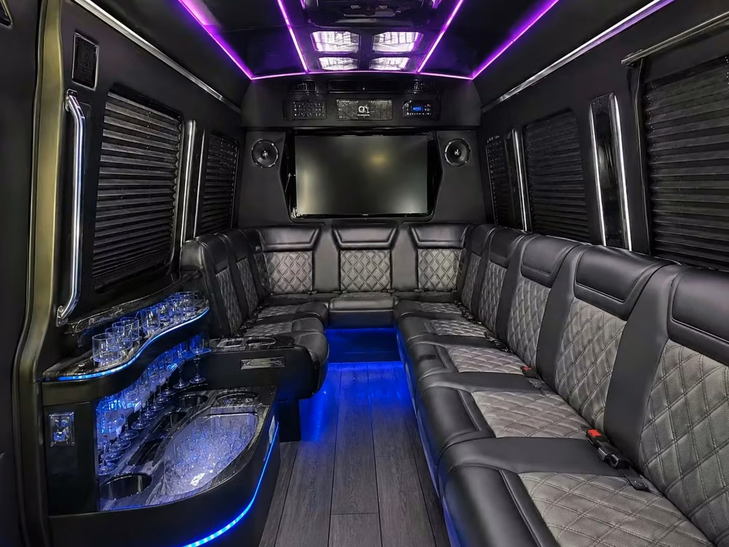 dalton 12 to 50 passenger party buses and sprinter limos for dalton weddings
