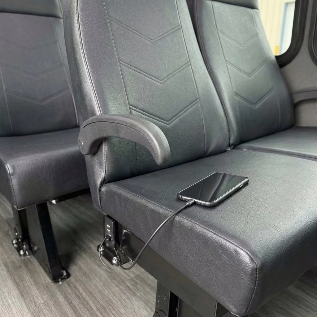 dalton 15 passenger minibus usb charging