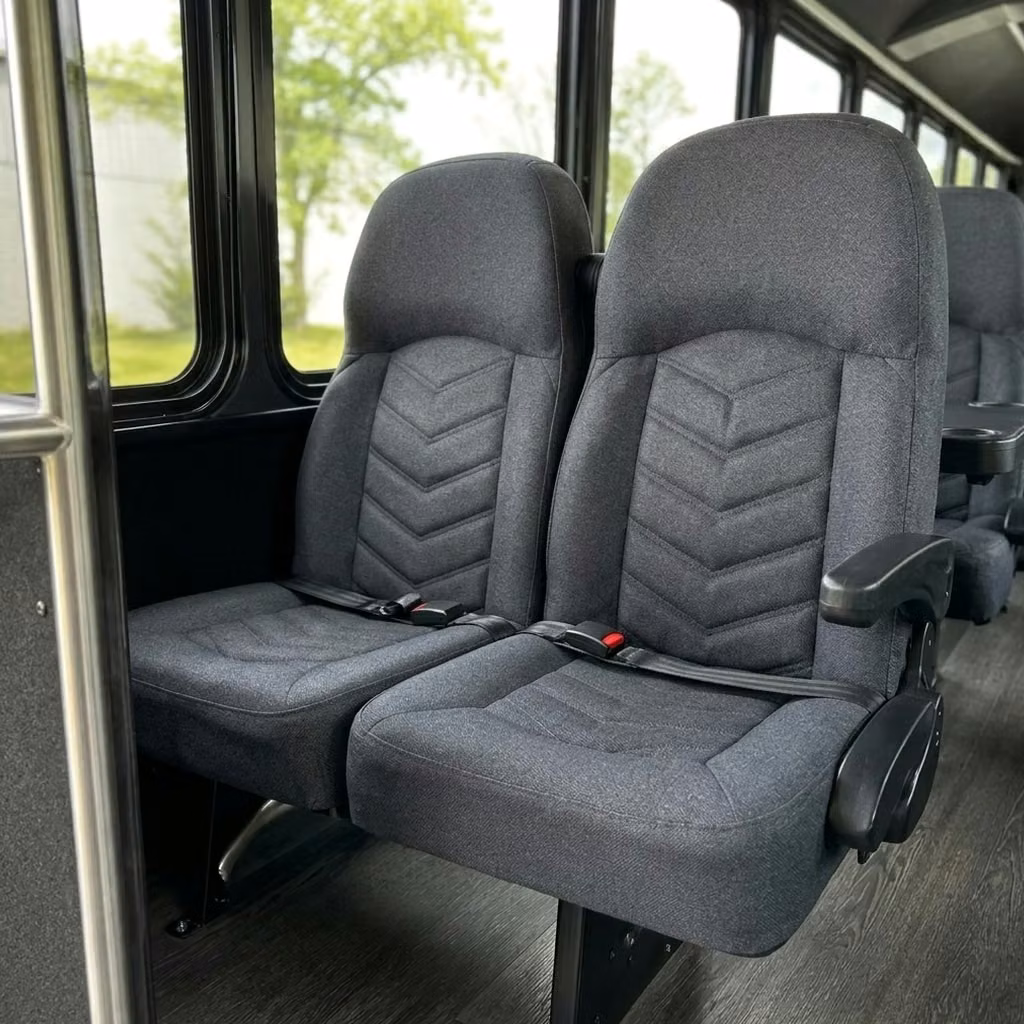 dalton 25 passenger minibus high back seats