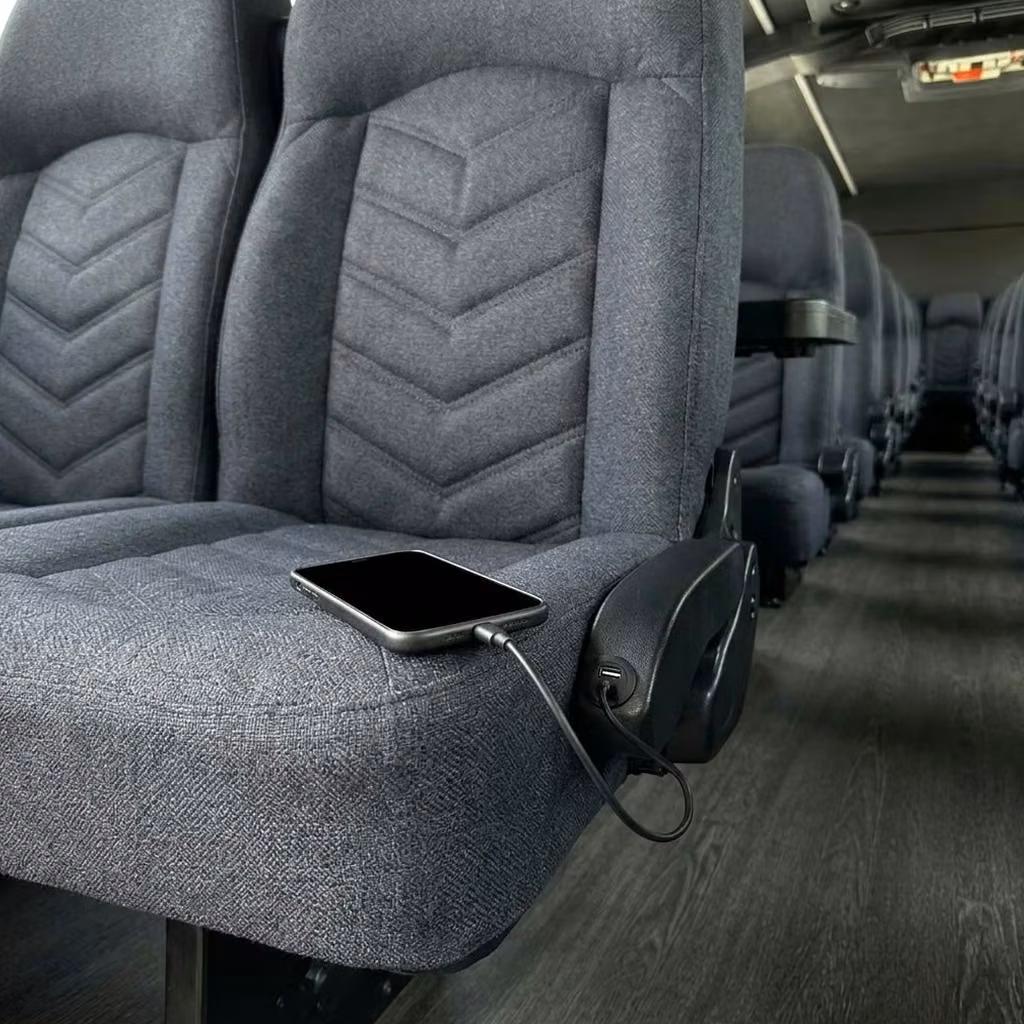 dalton 25 passenger minibus usb charging