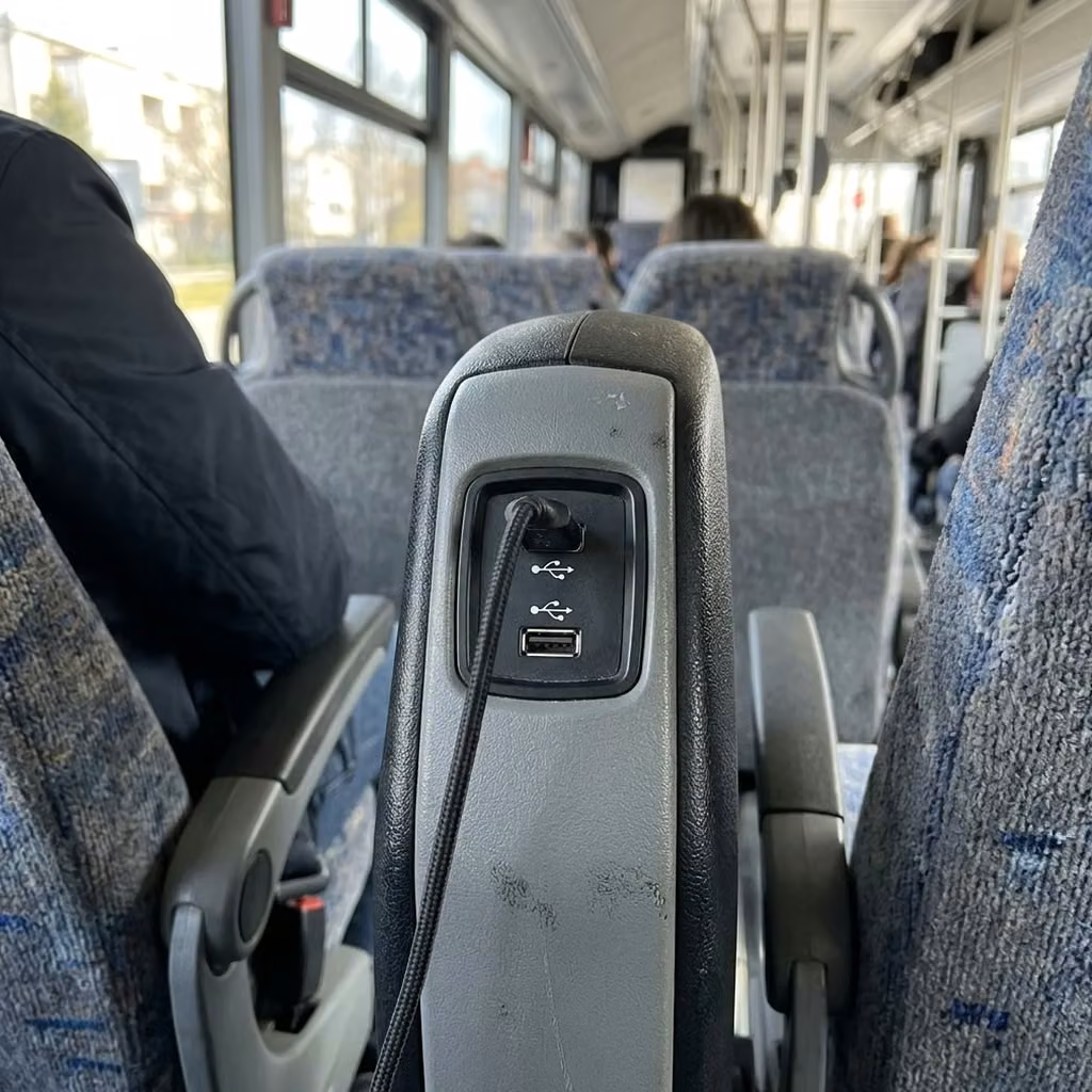 dalton 28 passenger minibus usb charging