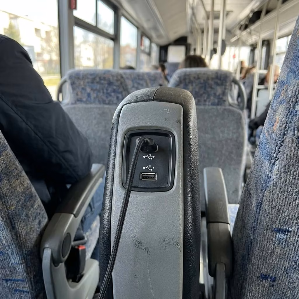 dalton 35 passenger minibus usb charging