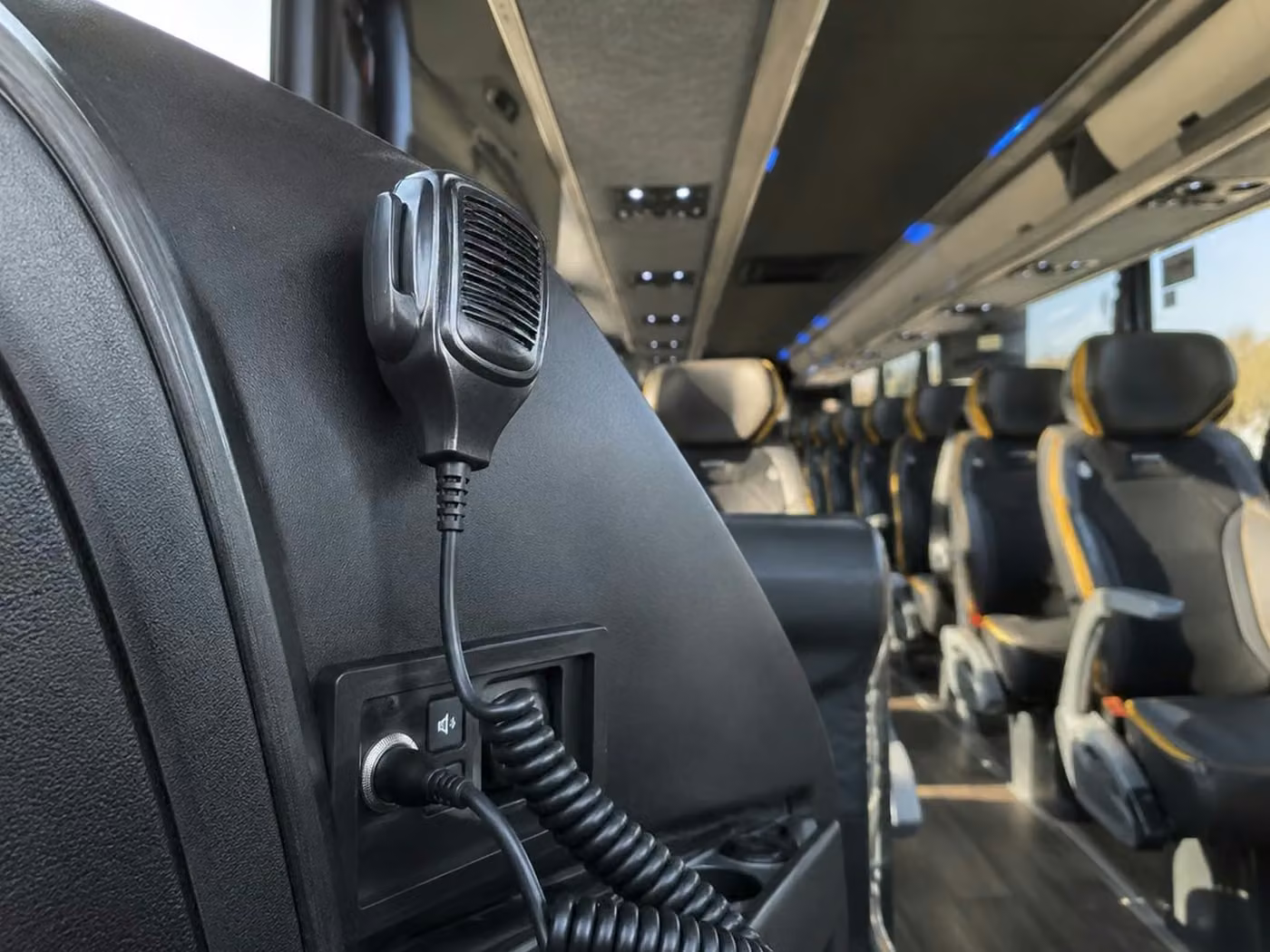 dalton charter bus pa system