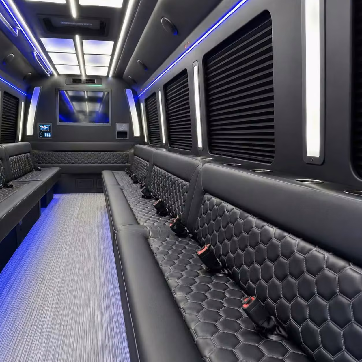 dalton party bus party lighting
