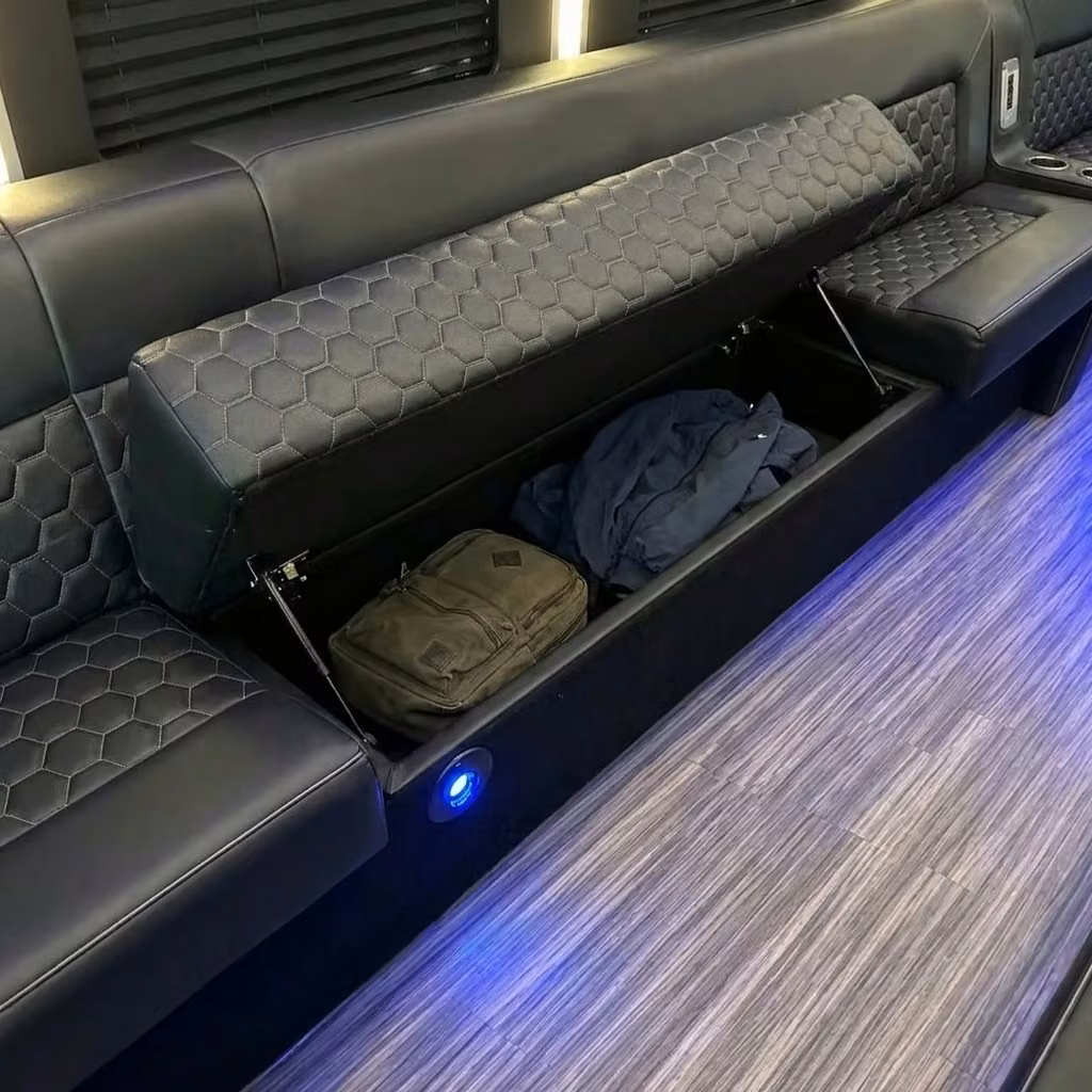 dalton party bus under seat storage