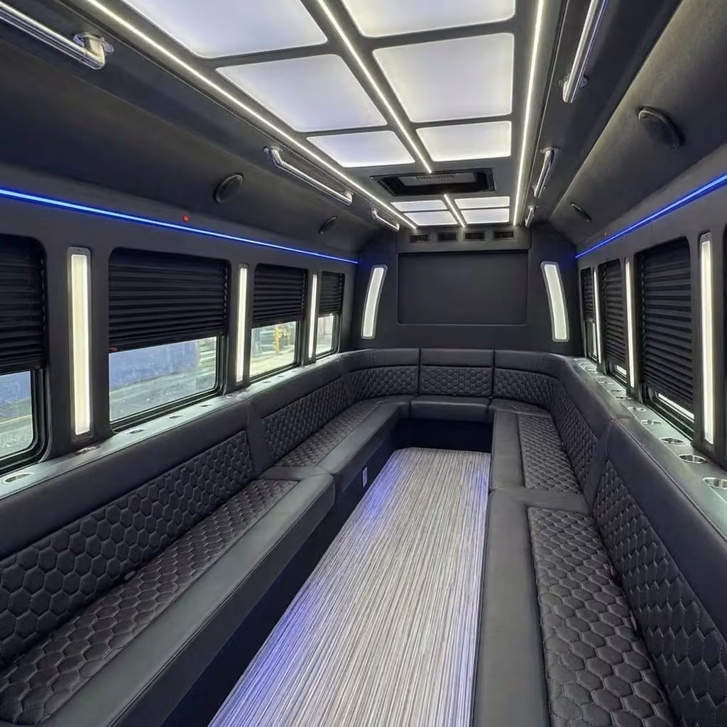 dalton party bus wraparound seating