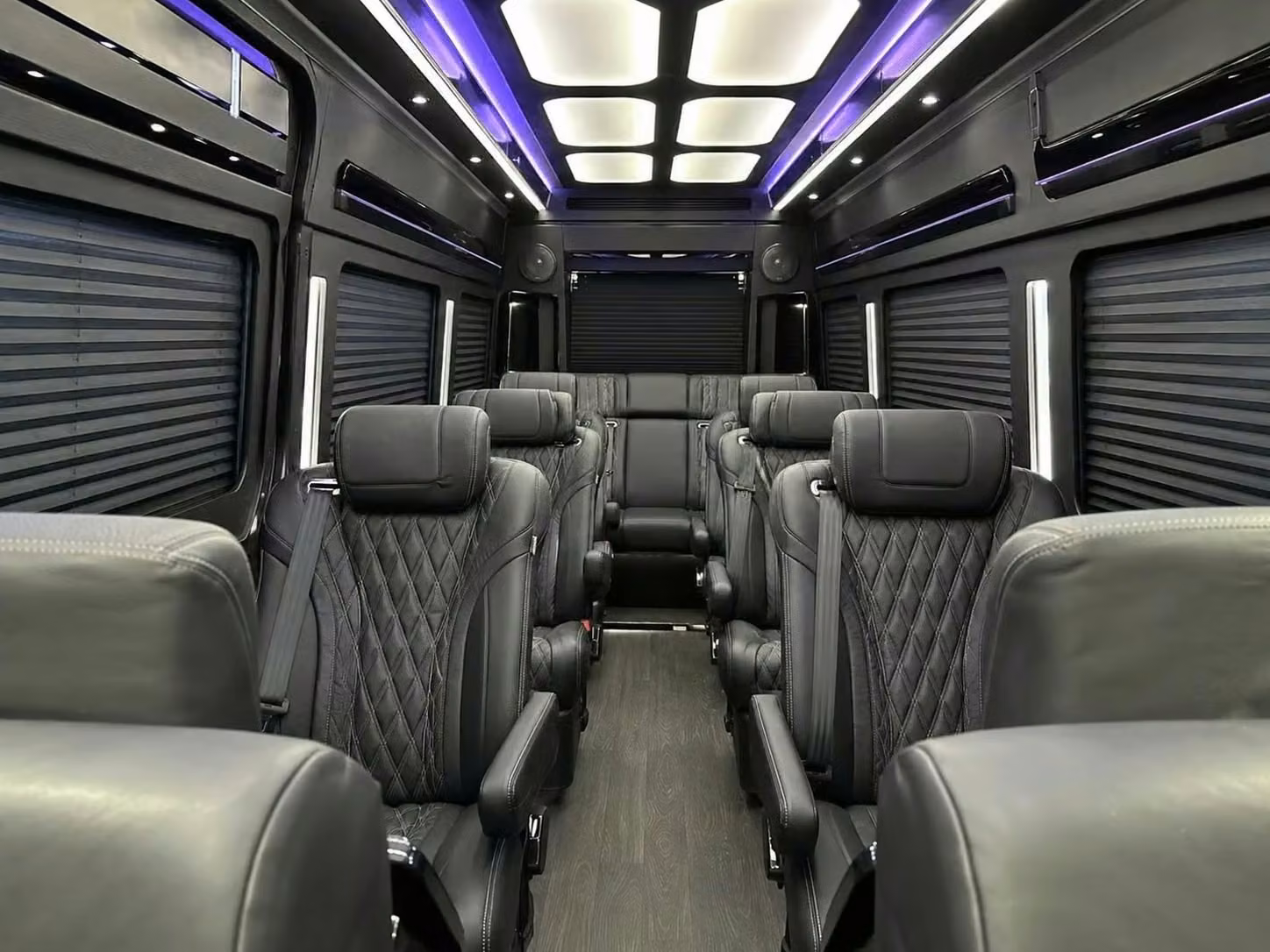 dalton sprinter van rental with driver reclining seats