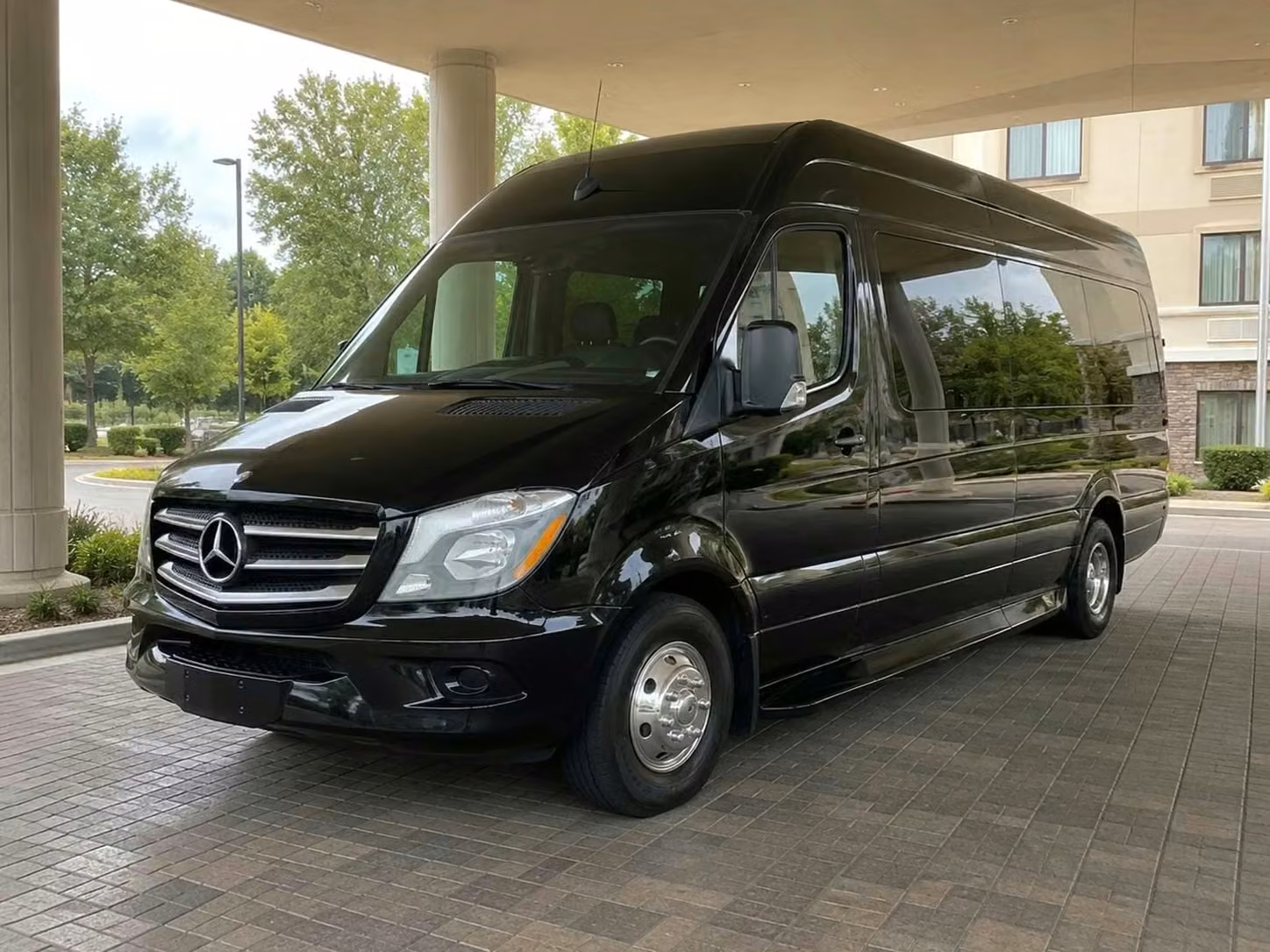 dalton sprinter van rental with driver tinted windows