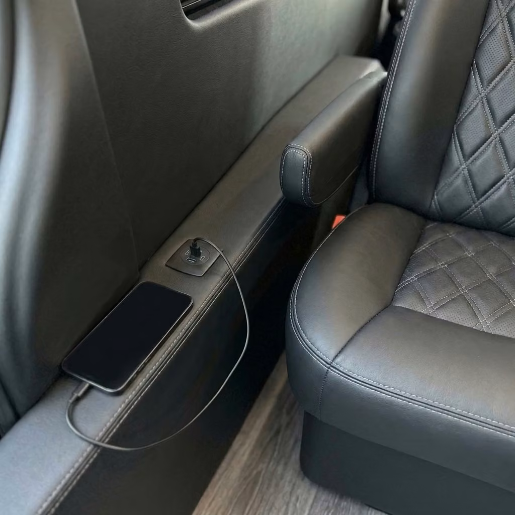 dalton sprinter van rental with driver usb charging