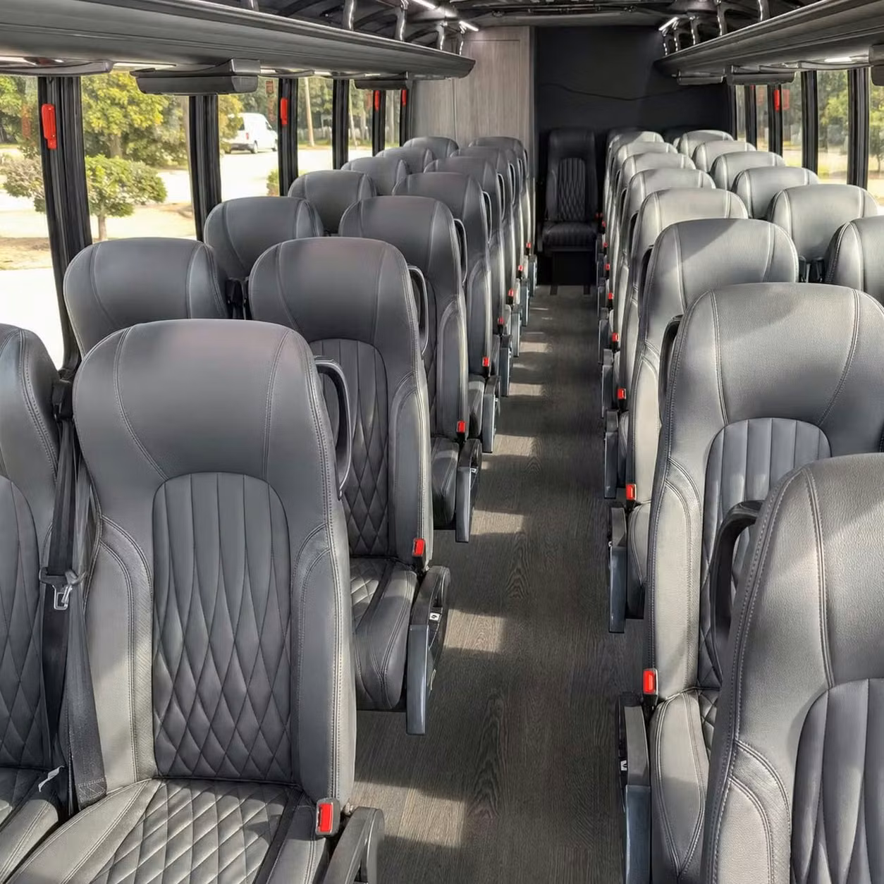 28 passenger minibus interior