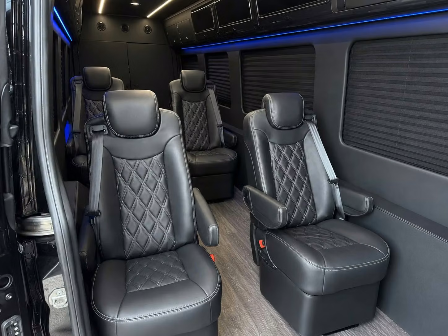 sprinter van with driver inside